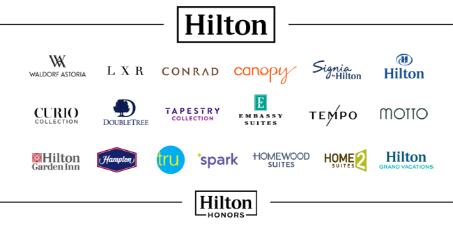 Hilton partner logos